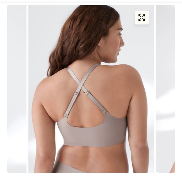 True Body Boost Triangle Convertible Strap Bra - M - Mink - Picture 2 of 8